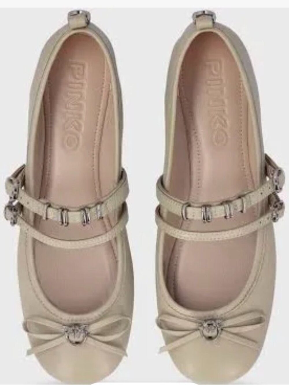 PINKO Gioia Ballet Flats – Beige – EU 36 / US 6 – NWT with Dustbag
